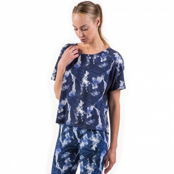 T-SHIRT GRAFITY NAVY-PURPLE S/S