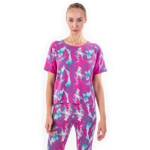 T-SHIRT GRAFITY PINK-BLUE S/S