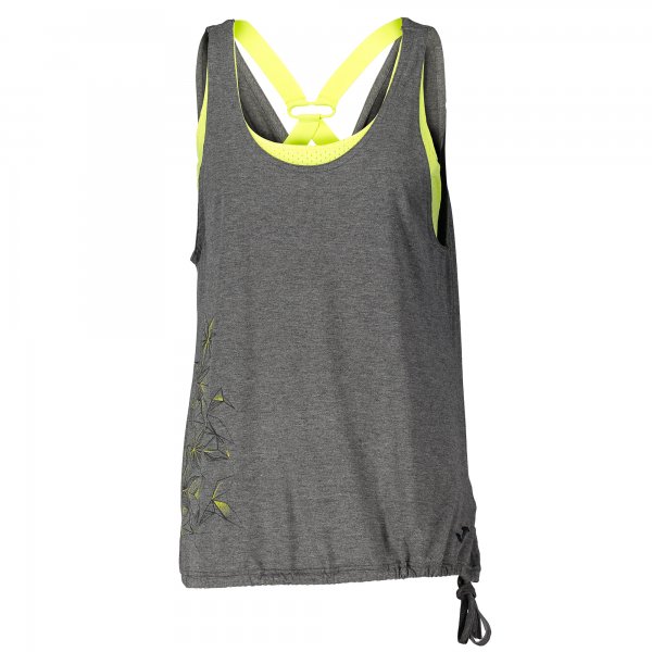 T-SHIRT SLEEVELESS GRAFITY GREY-YELLOW