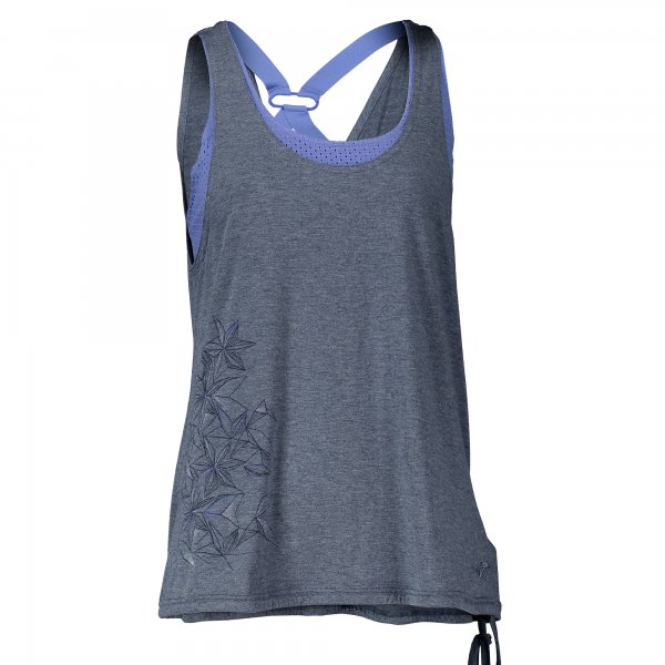T-SHIRT SLEEVELESS GRAFITY NAVY-PURPLE