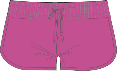 WOMEN BEACH SHORTS PINK