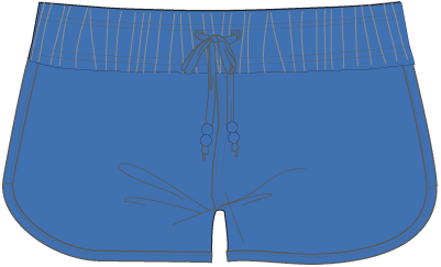 WOMEN BEACH SHORTS ROYAL