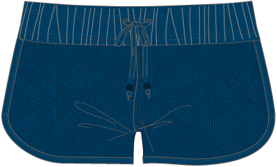 WOMEN BEACH SHORTS NAVY