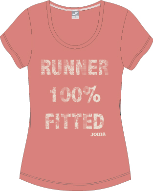 T-SHIRT SALMON COLOR (RUNNER 100%) S/S