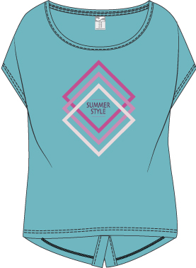 T-SHIRT BLUE (SUMMER STYLE) S/S