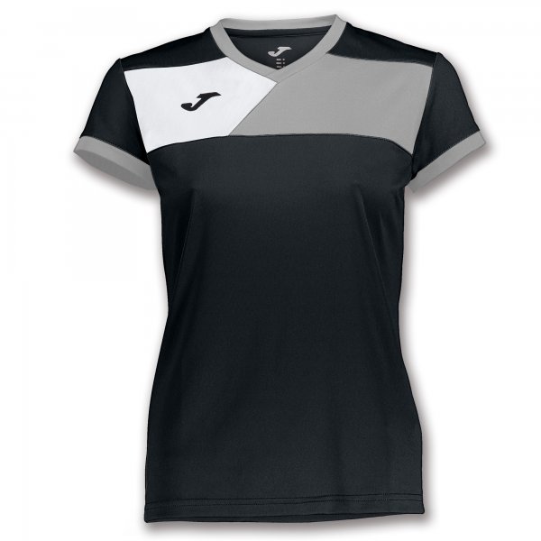 TSHIRT CREW II S/S BLACK-GREY WOMAN