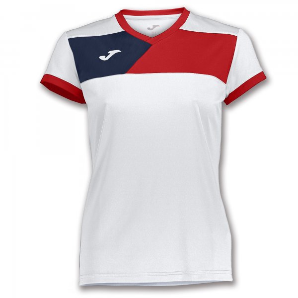 TSHIRT CREW II S/S WHITE-RED WOMAN