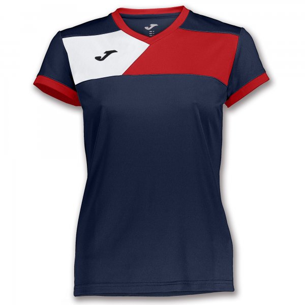 TSHIRT CREW II S/S NAVY-RED WOMAN