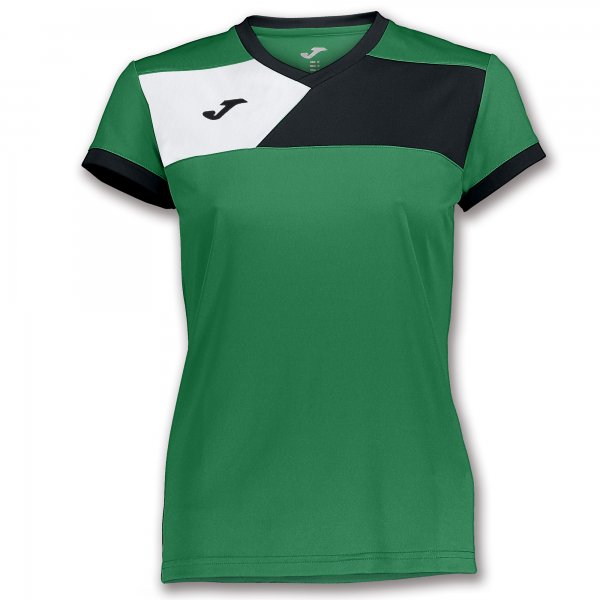 TSHIRT CREW II S/S GREEN-BLACK WOMAN