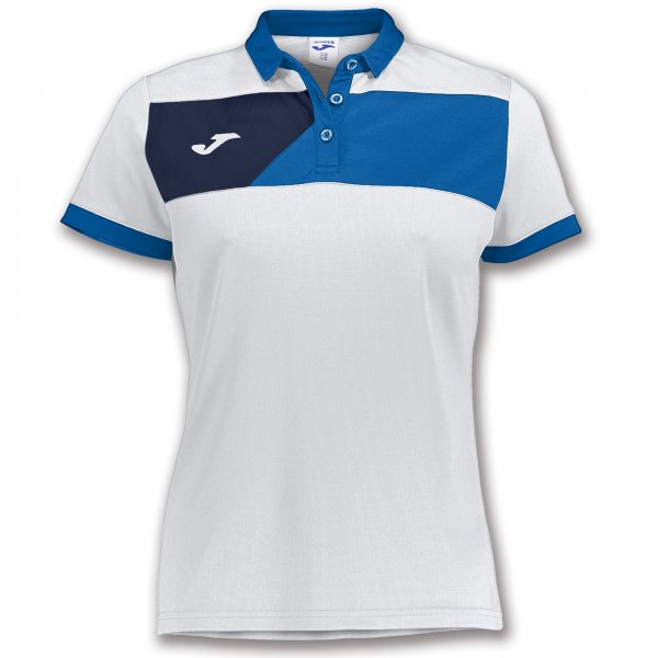 POLO CREW II S/S WHITE-ROYAL WOMAN