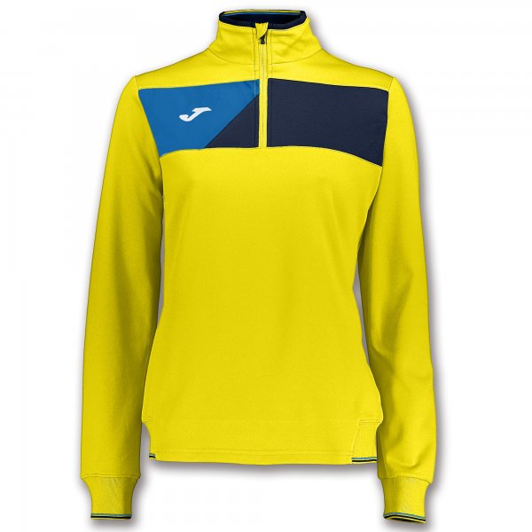 SWEATSHIRT CREW II YELLOW-NAVY WOMAN