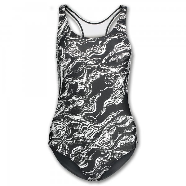SWIMSUIT WAVE WHITE-BLACK WOMAN