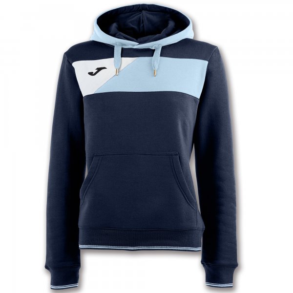 HOODIE SWEATSHIRT CREW II NAVY-SKYBLUE WOMAN