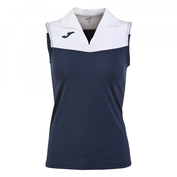 POLO TENIS 80 WHITE-NAVY WOMAN