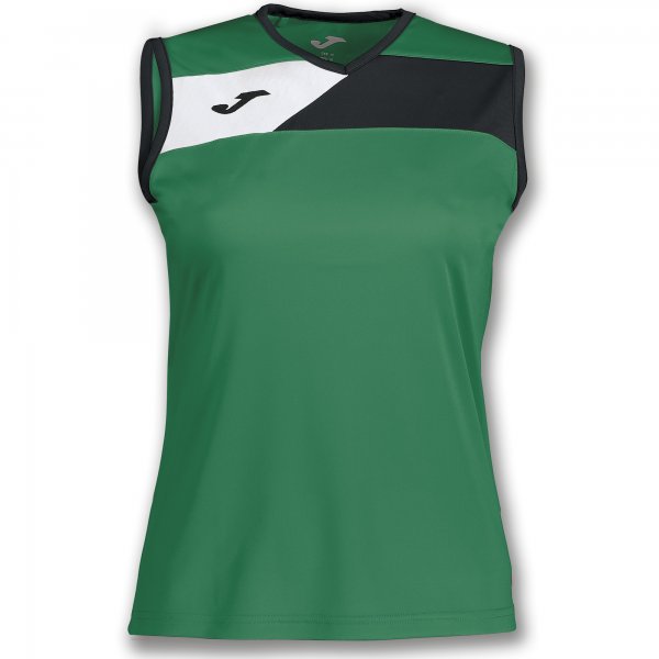 TSHIRT CREW II GREEN-BLACK SLEEVELESS WOMAN