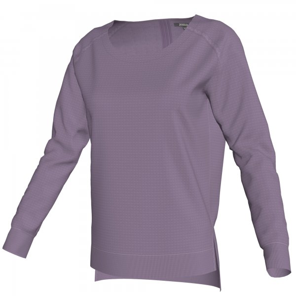 SWEATSHIRT COTTON PURPLE WOMAN 