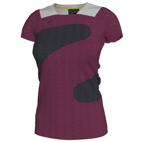 T-SHIRT MAGENTA-ANTHRACITE-GREY  WOMAN