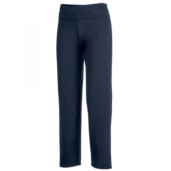 LONG PANTS COMBI COTTON NAVY BLUE WOMEN