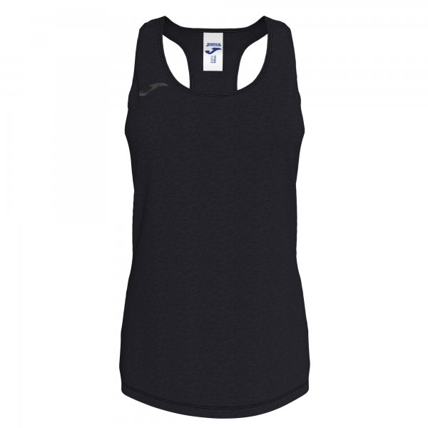TSHIRT SUMMER COTTON BLACK SLEEVELESS WOMAN