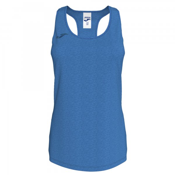TSHIRT SUMMER COTTON  BLUE SLEEVELESS WOMAN