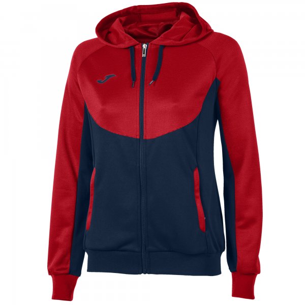 HOODIE ESSENTIAL NAVY BLUE-RED WOMEN