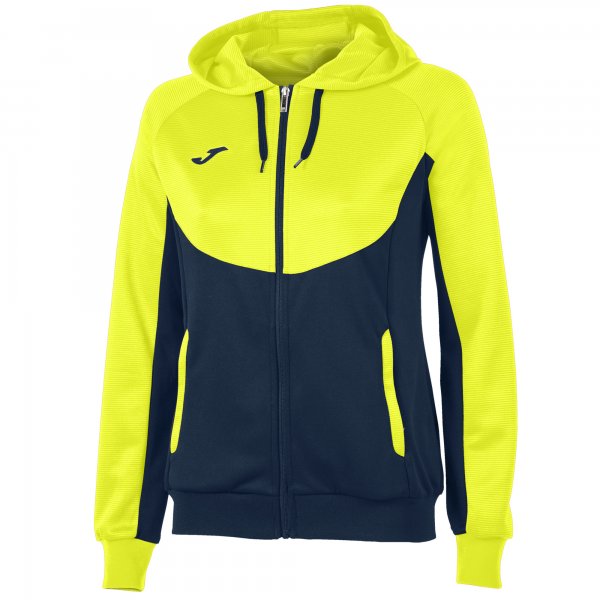 HOODIE ESSENTIAL NAVY BLUE-YELLOW WOMEN