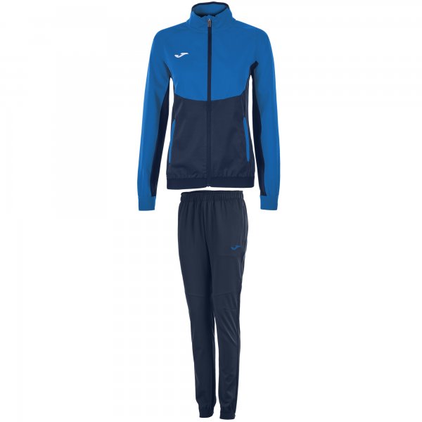 TRACKSUIT ESSENTIAL MICROFIBER NAVY BLUE -ROYAL BLUE WOMEN