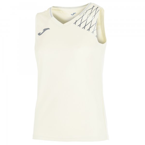 SLEEVELESS T-SHIRT OPEN FLASH WHITE WOMEN