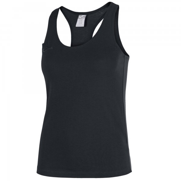 SLEEVELESS T-SHIRT COMBI COTTON BLACK WOMEN