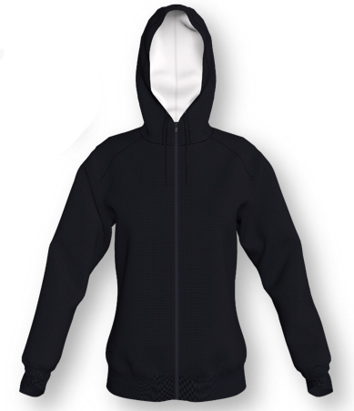 JACKET HOODIE BLACK WOMAN