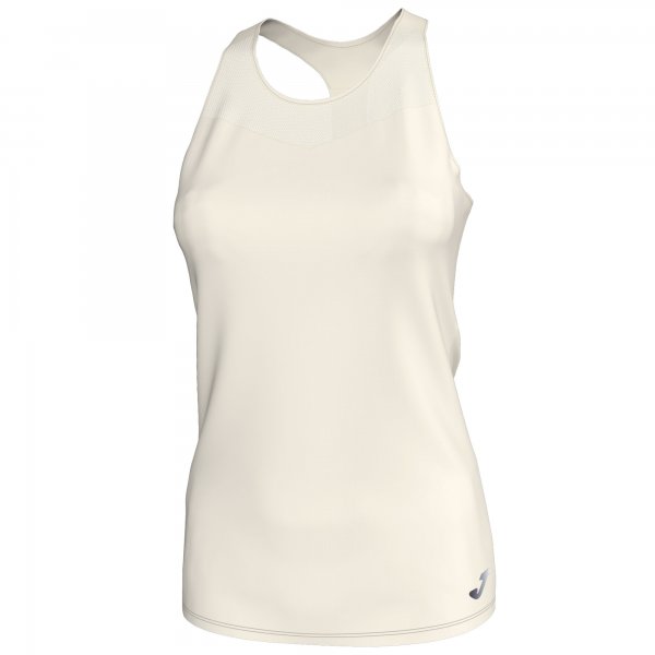 T-SHIRT ELECTRA OFF-WHITE MESH SLEEVELESS WOMAN