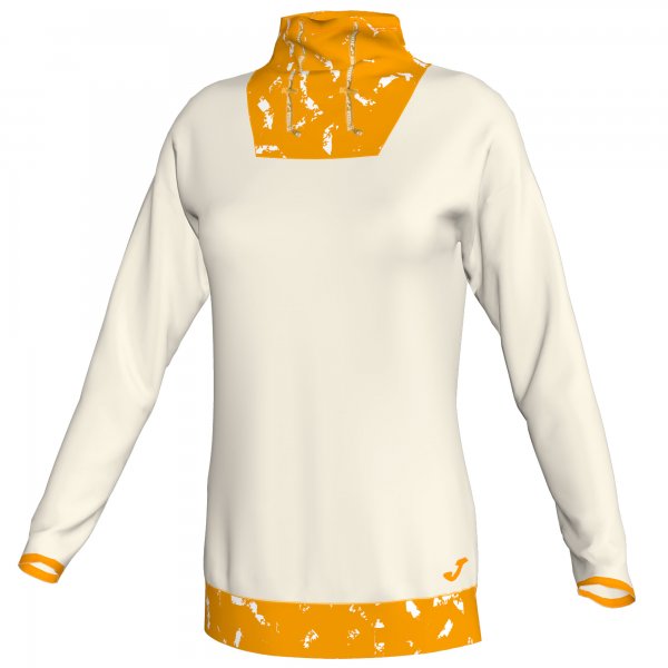SWEATSHIRT NECK ELECTRA  OFFWHITE-MUSTARD WOMAN