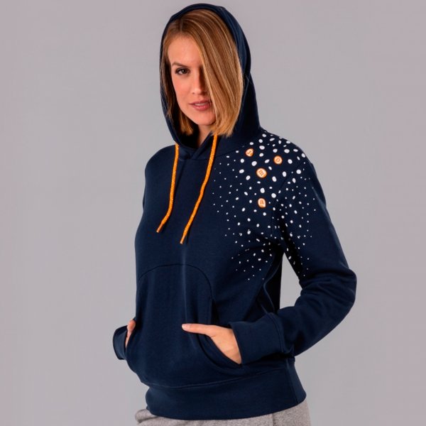 LUNE HOODED SWEATSHIRT DARK NAVY WOMAN