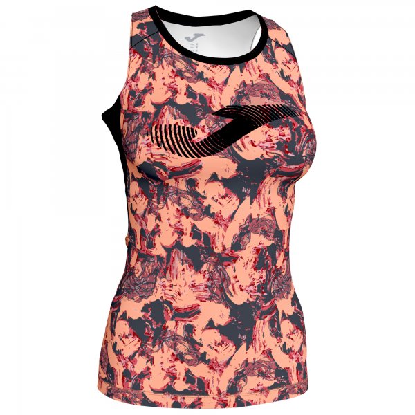 T-SHIRT PRINTED SELENE PINK-ANTHRACITE SS WOMAN