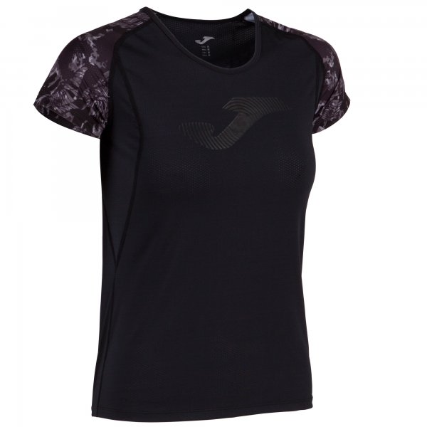 T-SHIRT PRINTED SELENE BLACK-ANTHRACITE S/S WOMAN