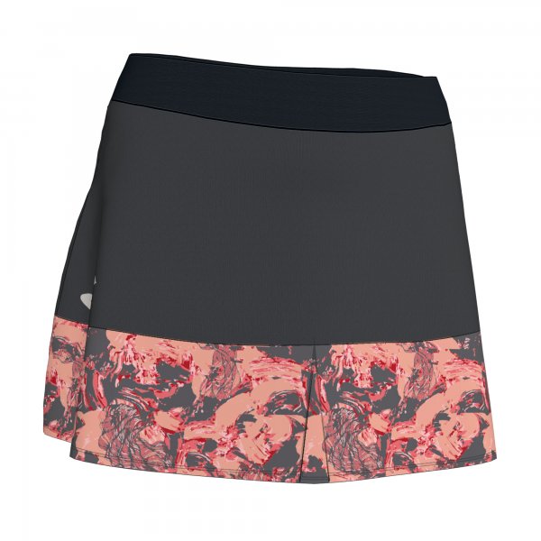 SKIRT PRINTED SELENE ANTHRACITE-PINK