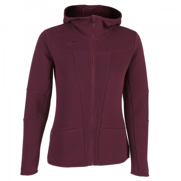 HOODED JACKET BURGUNDY WOMAN