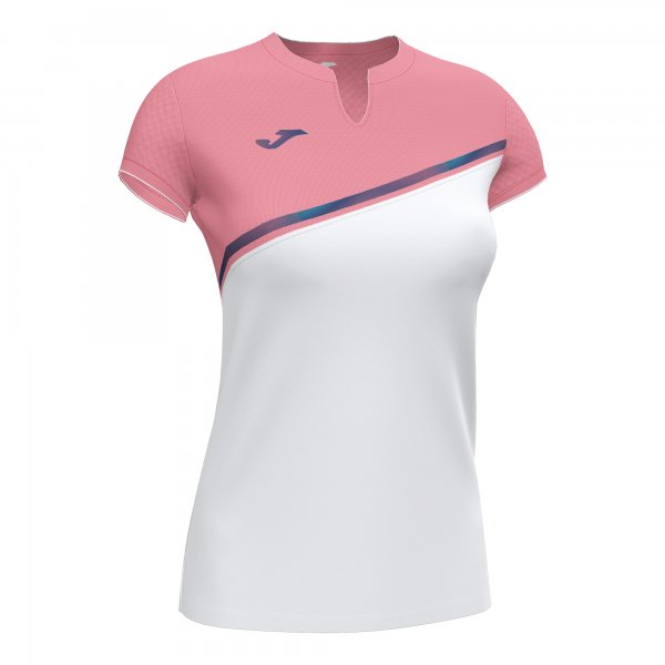 MISIEGO POLO SHIRT PINK-WHITE S/S