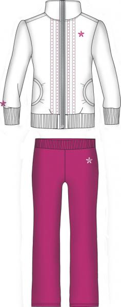 MULTISPORT WHITE-PINK TRACKSUIT