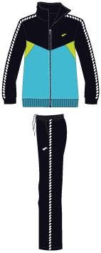 MULTISPORT SKY BLUE-BLACK TRACKSUIT