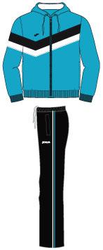 MULTISPORT HOODED BLUE-BLACK TRACKSUIT