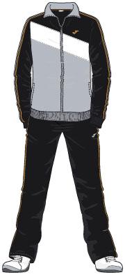MULTISPORT BLACK-GREY-WHITE TRACKSUIT