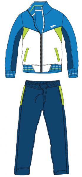 BLUE-WHITE-LIME SPRING JOGGING SUIT