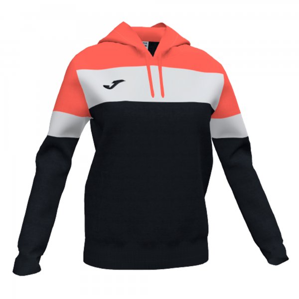 CREW IV HOODIE SWEATSHIRT BLACK-FLUOR CORAL