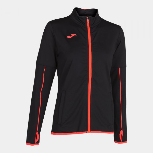 SUIDO JACKET BLACK-FLUOR CORAL