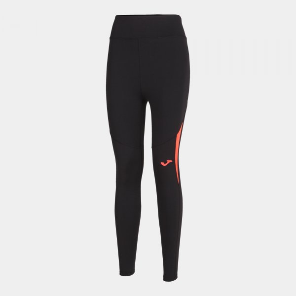 SUIDO LONG TIGHT BLACK-FLUOR CORAL