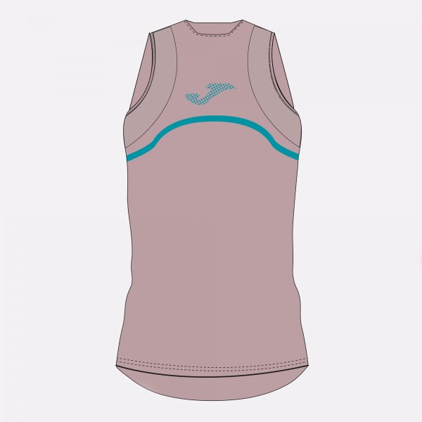 AQUIANA T-SHIRT PINK-GREEN SLEEVELESS