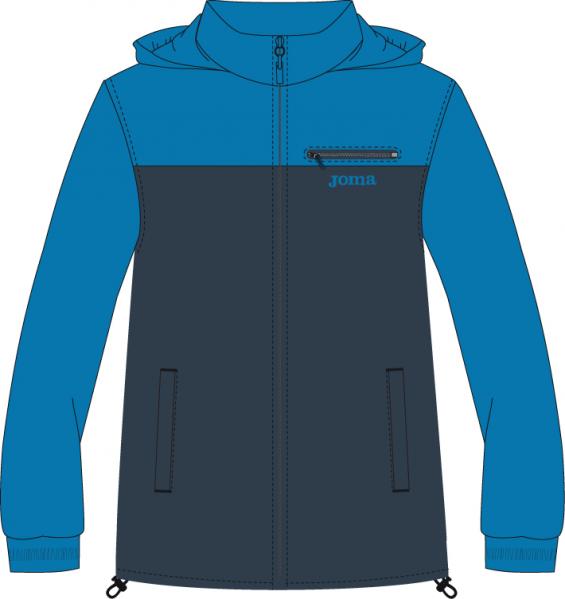 JUNIOR BOY  100% POLY. ROYAL-NAVY RAINJACKET