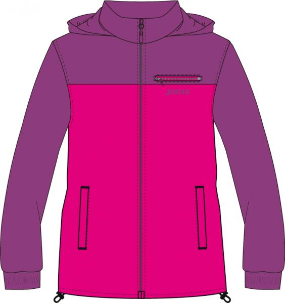 JUNIOR GIRL POLY. PURPLE.-FUCHSIA RAINJACKET