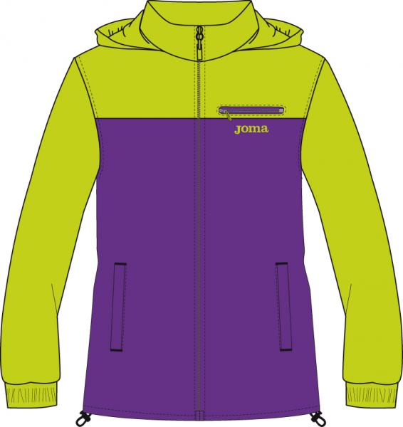 JUNIOR GIRL POLY. LIMA-PURPLE RAINJACKET